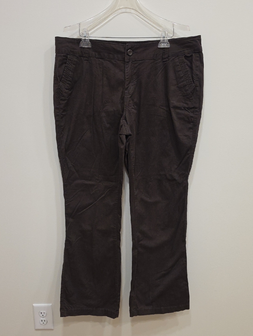 Maurices Dark Brown Straight-Leg Chinos